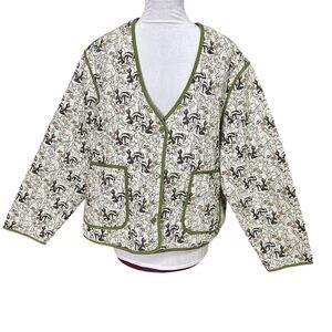 NWT Disney Parks Quilted Bambi Jacket For Adults. Size 1X